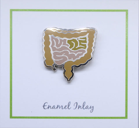 Intestines Enamel Pin