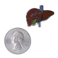 Liver Enamel Pin