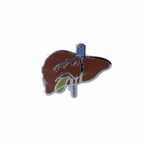 Liver Enamel Pin