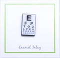 Eye Chart Enamel Pin