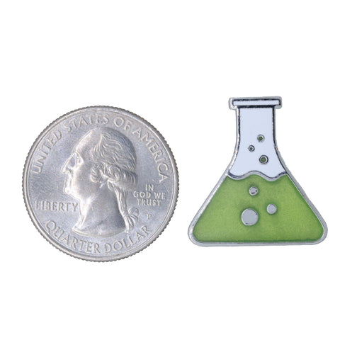 Flask Enamel Pin