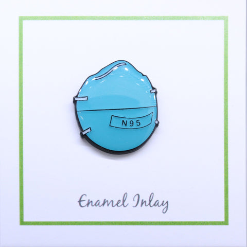 N95 Mask Enamel Pin