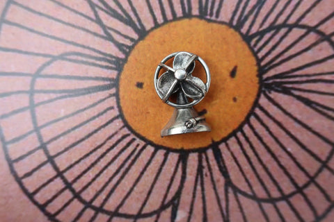 Electric Fan Lapel Pin