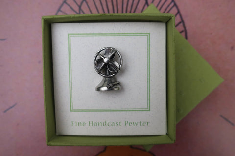 Electric Fan Lapel Pin