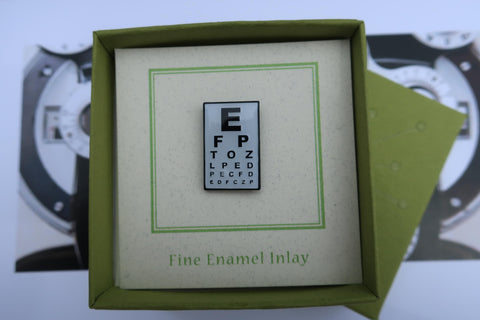 Eye Chart Enamel Pin