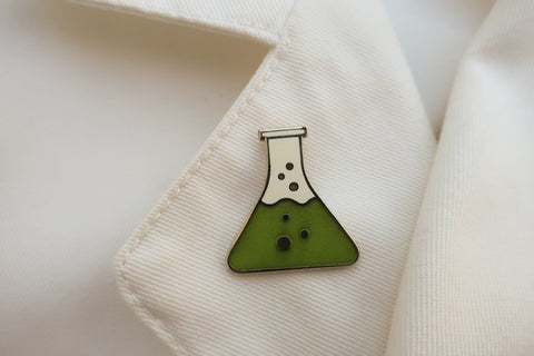 Flask Enamel Pin