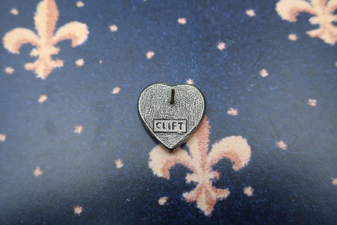 Fleur de Lis Heart Lapel Pin