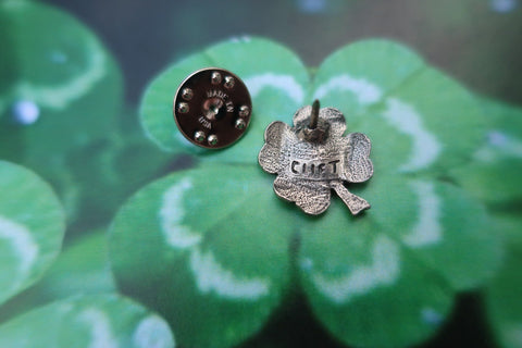 Four Leaf Clover Lapel Pin