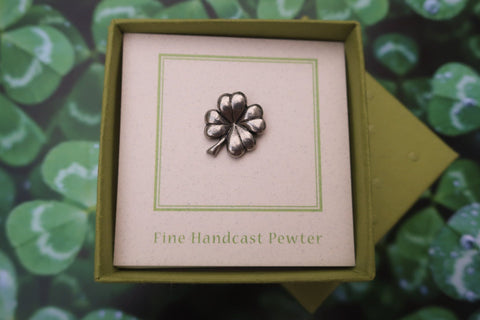 Four Leaf Clover Lapel Pin