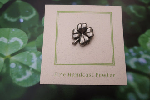 Four Leaf Clover Lapel Pin