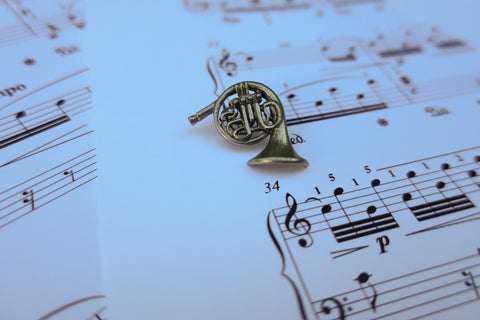 French Horn Lapel Pin