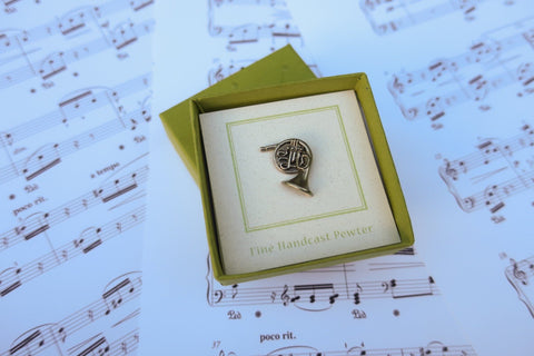 French Horn Lapel Pin