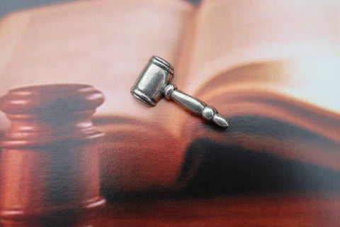 Gavel Lapel Pin