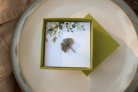Ginkgo Leaf Lapel Pin