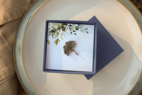 Ginkgo Leaf Lapel Pin