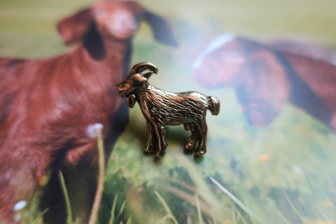 Goat Gold Lapel Pin