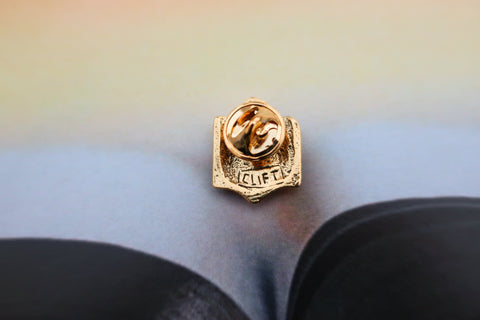 Bookworm Scholar Gold Lapel Pin