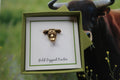 Bull Head Gold Lapel Pin