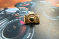 Camera Gold Lapel Pin