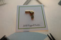 Hair Dryer Gold Lapel Pin