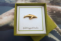 Humpback Whale Gold Lapel Pin