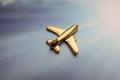 Jet Airplane Gold Lapel Pin