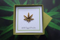 Marijuana Leaf Gold Lapel Pin