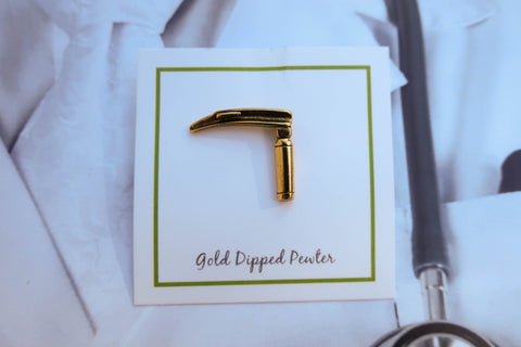 Miller Blade Laryngoscope Gold Lapel Pin