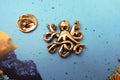 Octopus Gold Lapel Pin