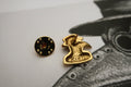 Plague Doctor Gold Lapel Pin