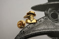 Plague Doctor Gold Lapel Pin