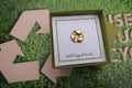 Recycle Symbol Gold Lapel Pin