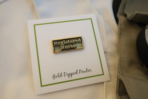 Registered Nurse Gold Lapel Pin