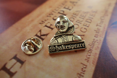 Shakespeare Gold Lapel Pin