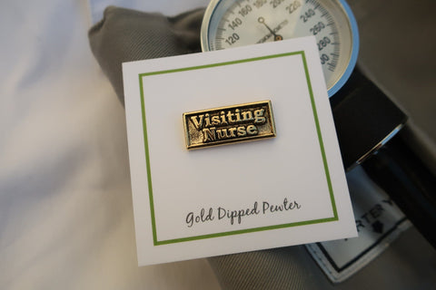 Visiting Nurse Gold Lapel Pin