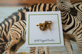 Zebra Gold Lapel Pin