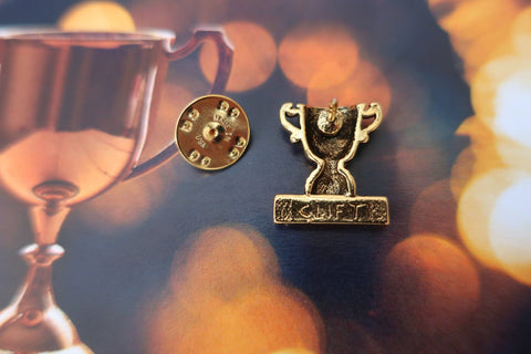 1st Place Trophy Gold Lapel Pin