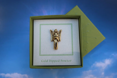 Angel Gold Lapel Pin