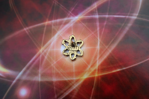 Atom Gold Lapel Pin
