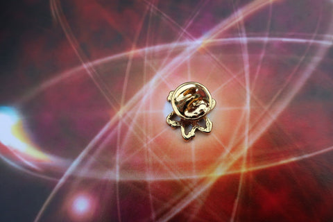 Atom Gold Lapel Pin
