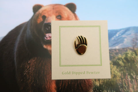 Bear Claw Gold Lapel Pin