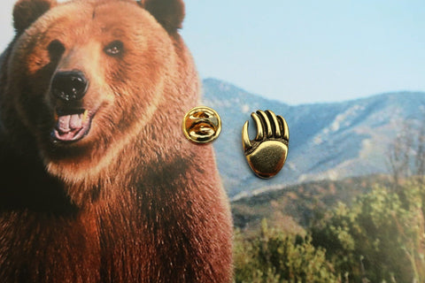 Bear Claw Gold Lapel Pin