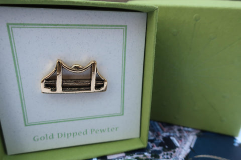 Bridge Gold Lapel Pin