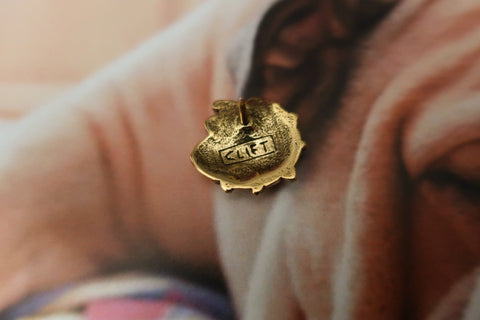 Bulldog Gold Lapel Pin