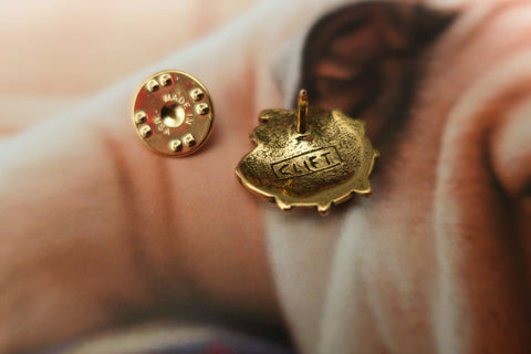 Bulldog Gold Lapel Pin