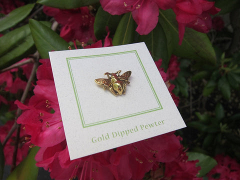 Bumble Bee Gold Lapel Pin