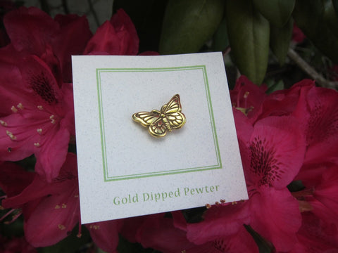 Butterfly Gold Lapel Pin