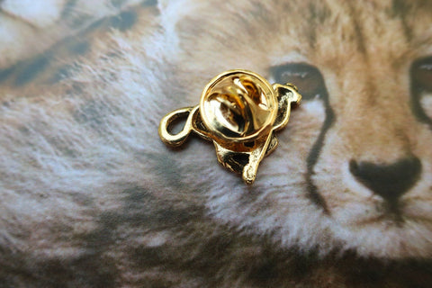 Cheetah Gold Lapel Pin