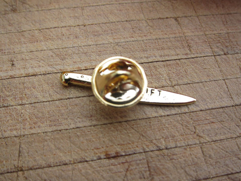 Chef's Knife Gold Lapel Pin