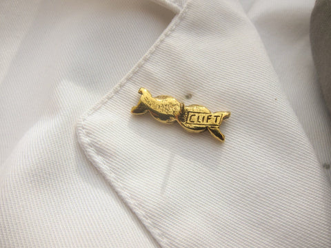 DNA Gold Lapel Pin